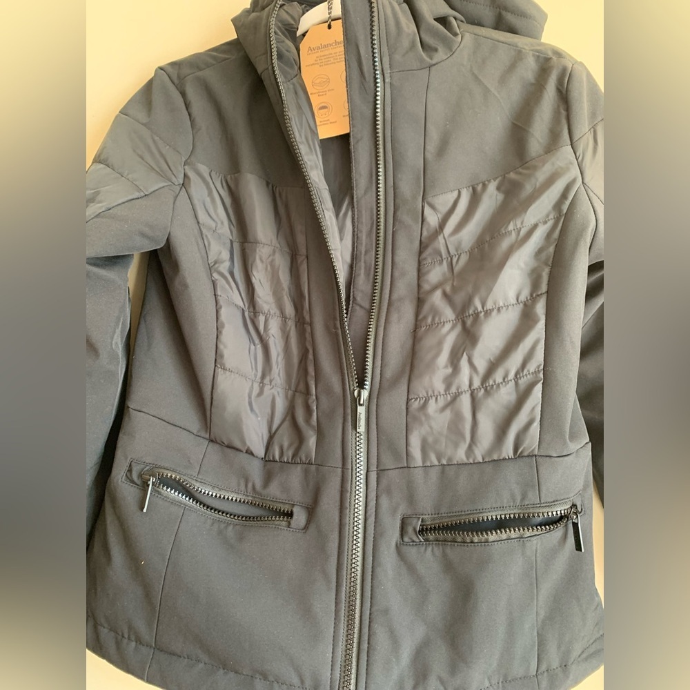 Nwt Avalanche Black Women's Hooded Quilted Puffer Jacket Size Xs New Outerwear — image 2 of 4